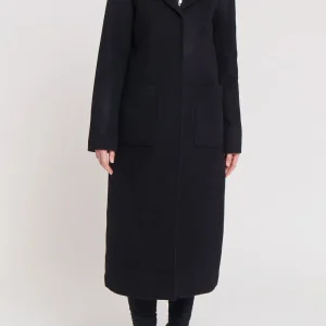 Cappotto lana con schiena e gilet incorporato di piumino