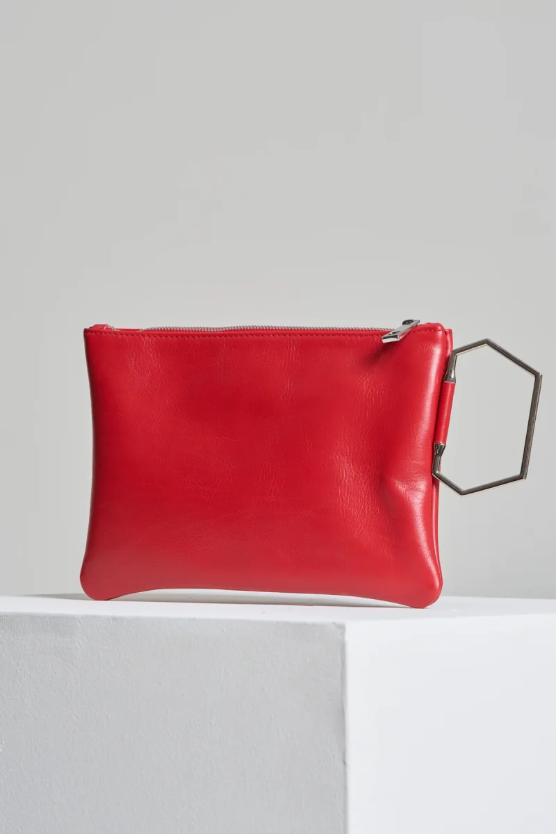 BORSA POCHETTE ROSSA, ROMA - immagine 4